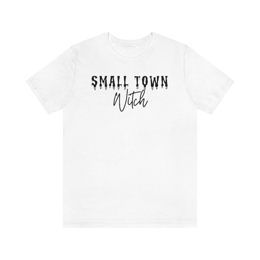 Small Town Witch, Bloody Halloween Witch Shirt, Unisex Jersey Short Sleeve Tee