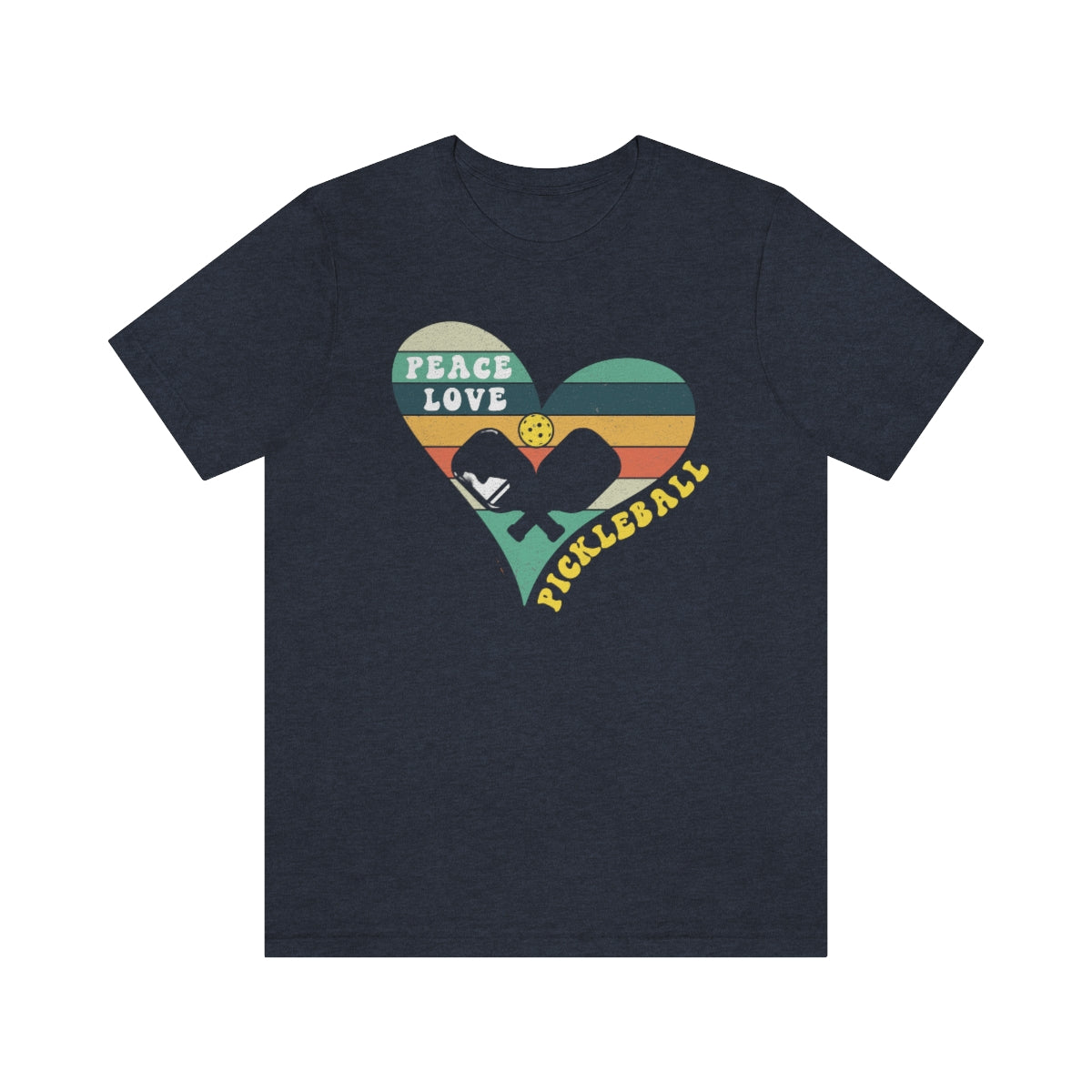 Peace Love Pickleball Retro Sunset Shirt