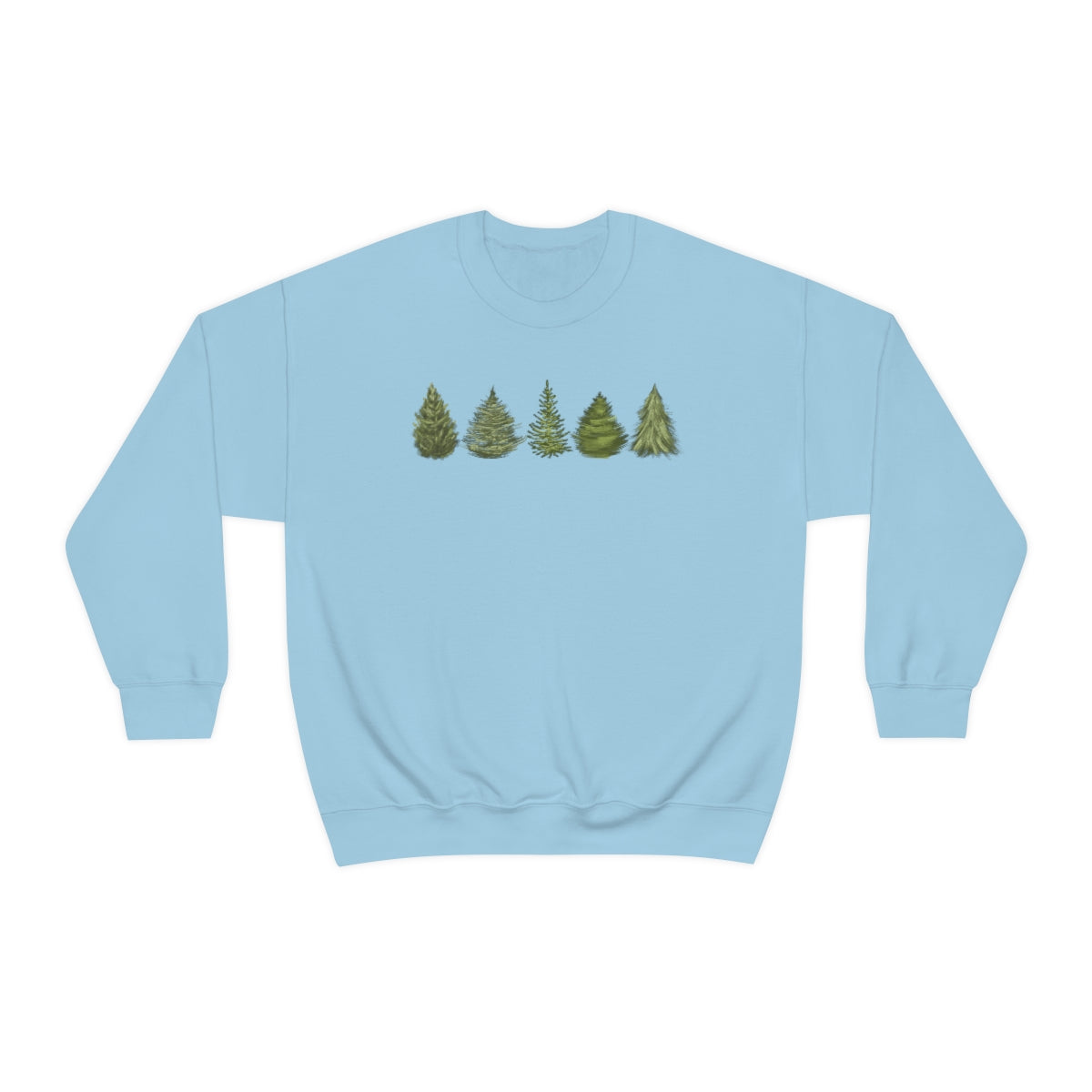 Christmas Tree Minimal Crewneck Sweatshirt