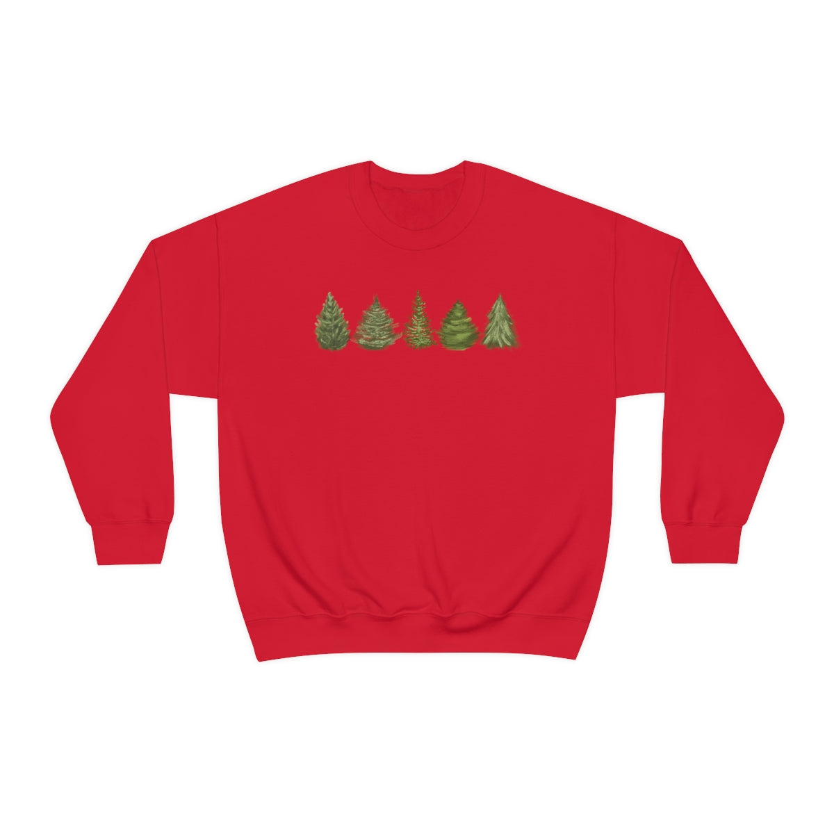 Christmas Tree Minimal Crewneck Sweatshirt