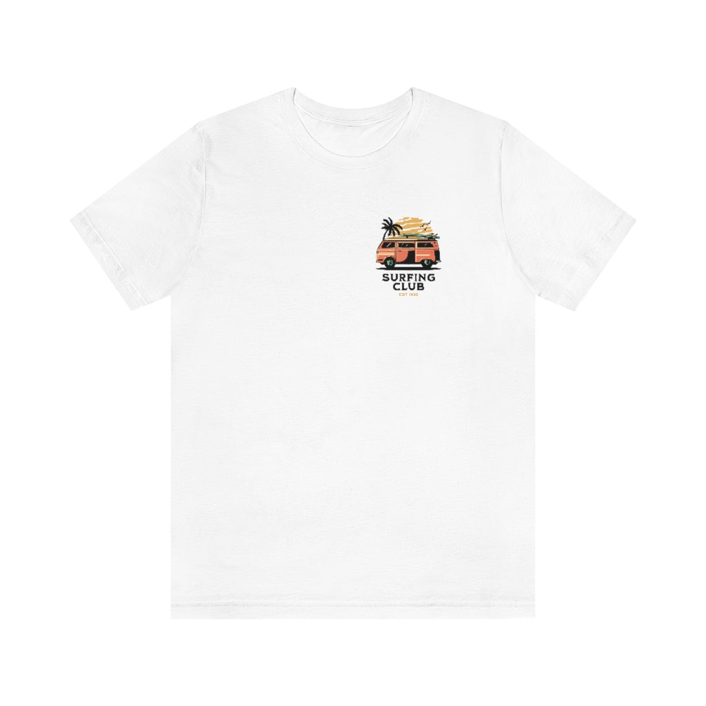 VW Bus Hauling My Board Unisex Jersey Short Sleeve Tee