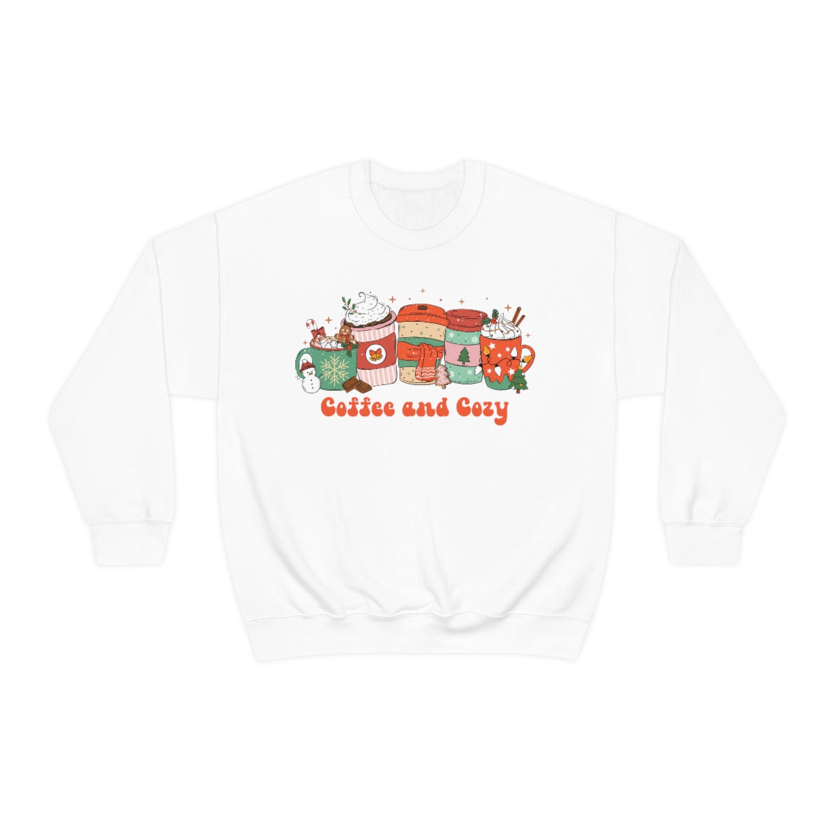 Coffee and Cozy Christmas Latte Unisex Crewneck Sweatshirt