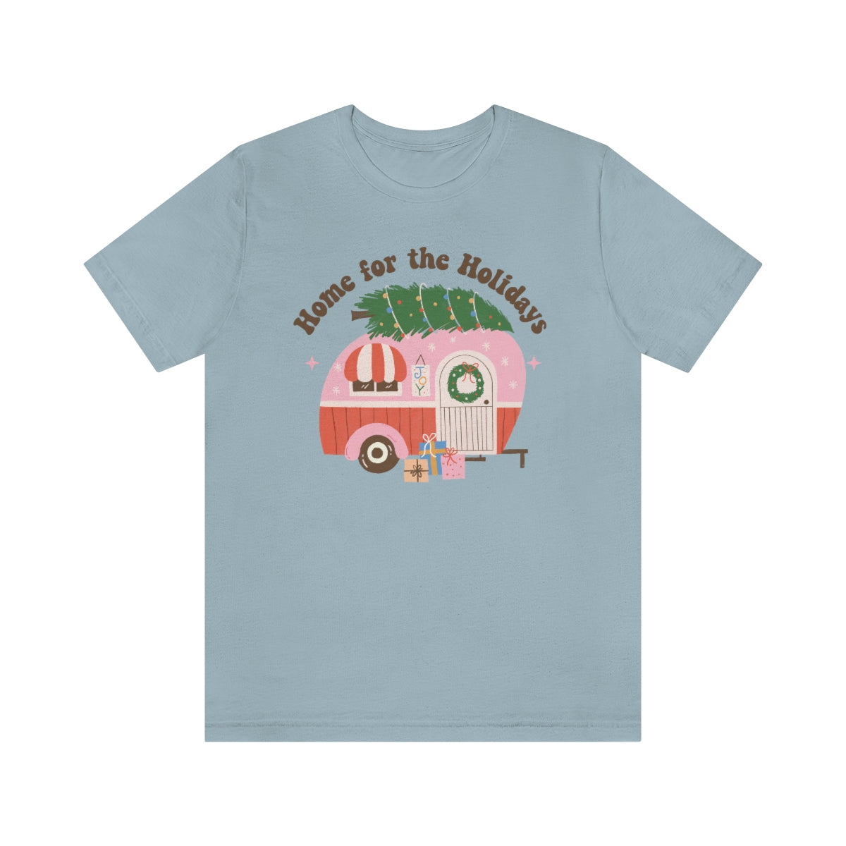 Home for the Holidays Vintage Camper Retro Christmas Shirt