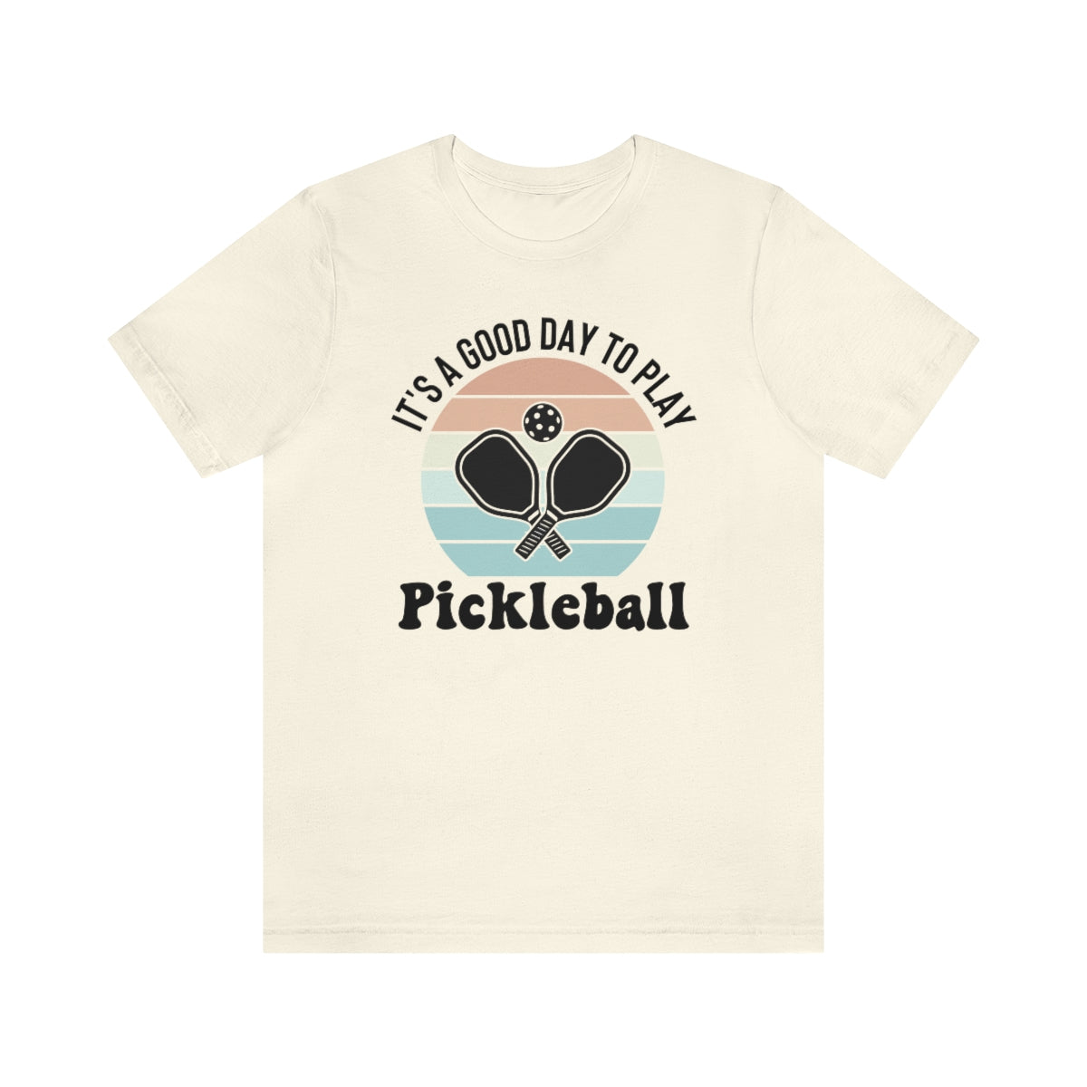 It's A Good Day To Play Pickleball Retro Sunset Shirt