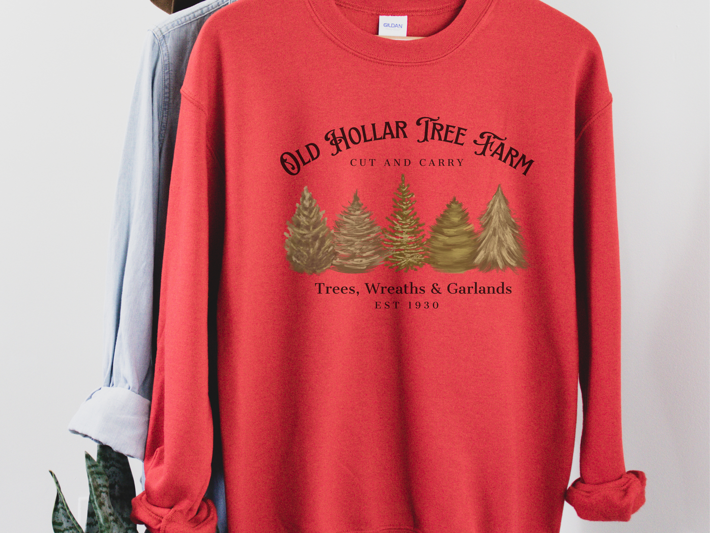 Farm Fresh Trees Crewneck Sweatshirt