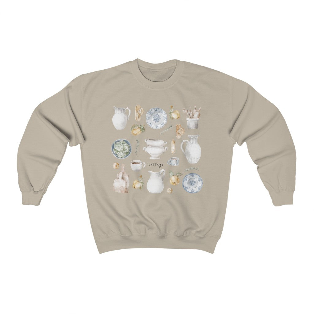 Aesthetic Cottagecore Sweatshirt for Grandmillennials