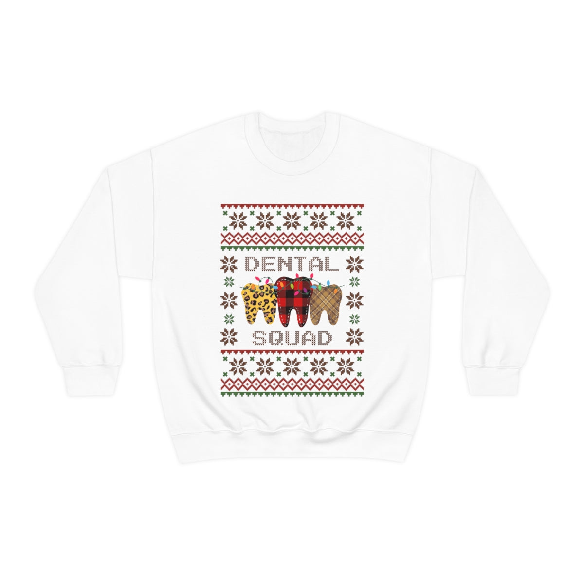 Dental Squad Ugly Christmas Sweater Crewneck Sweatshirt