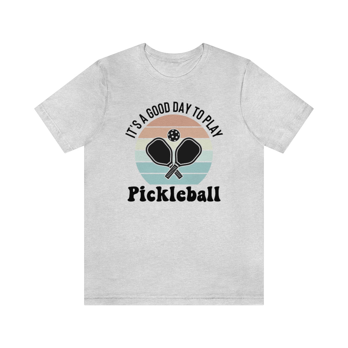 It's A Good Day To Play Pickleball Retro Sunset Shirt