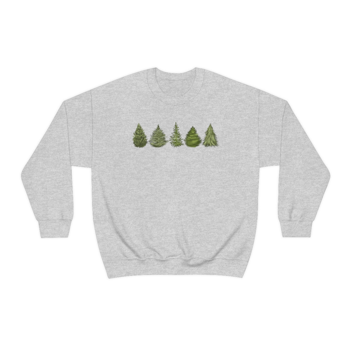 Christmas Tree Minimal Crewneck Sweatshirt
