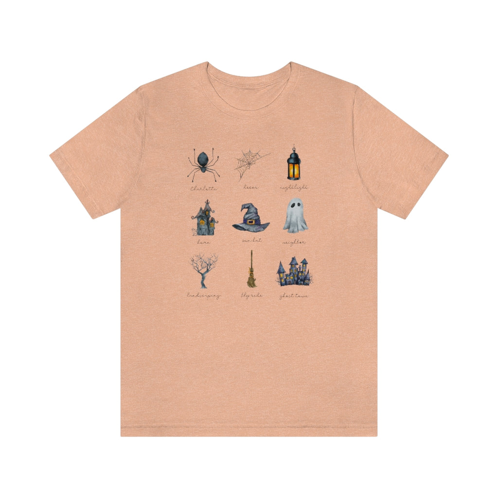 Witch Stuff Cottagecore Halloween Shirt, Unisex Jersey Short Sleeve Tee