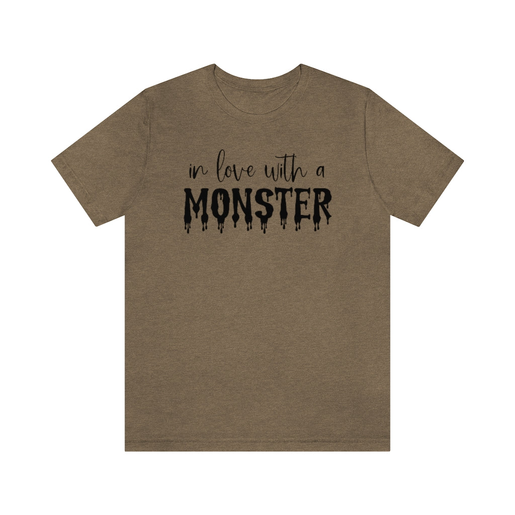 In Love With A Monster, Unisex Tee