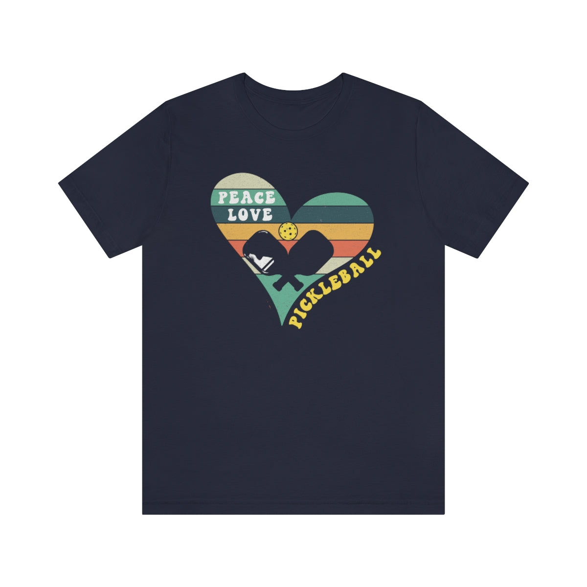Peace Love Pickleball Retro Sunset Shirt