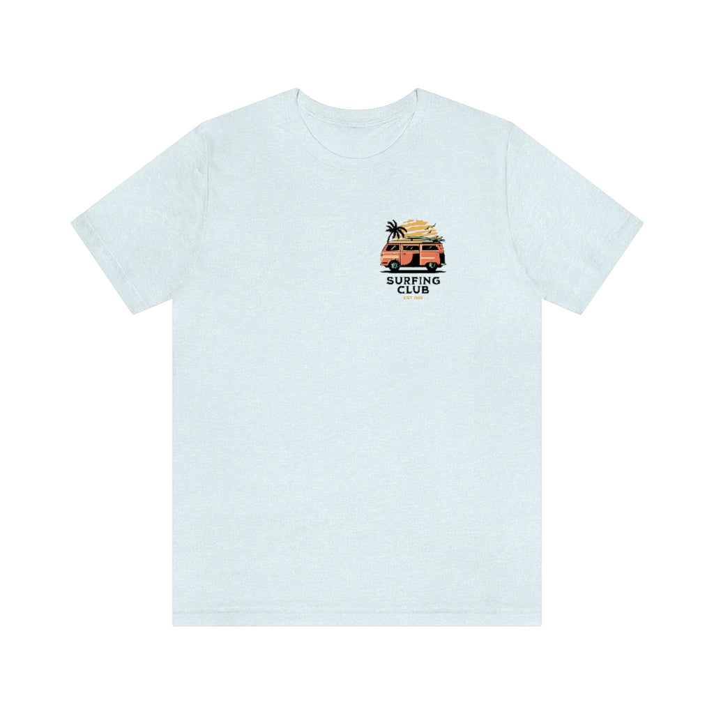 VW Bus Hauling My Board Unisex Jersey Short Sleeve Tee