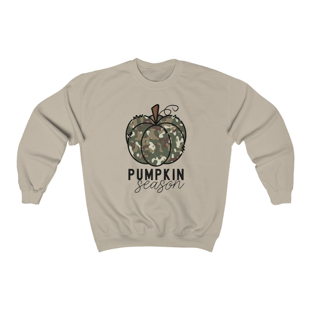 Camo Pumpkin Season Crewneck Sweatshirt
