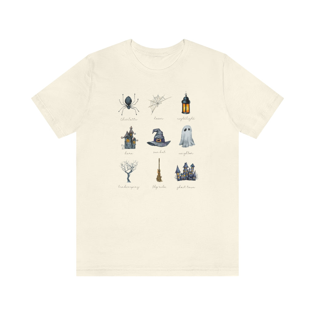Witch Stuff Cottagecore Halloween Shirt, Unisex Jersey Short Sleeve Tee