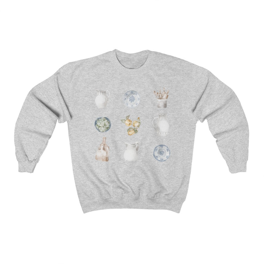 Cottagecore Sweatshirt for An Antiquing Foodie