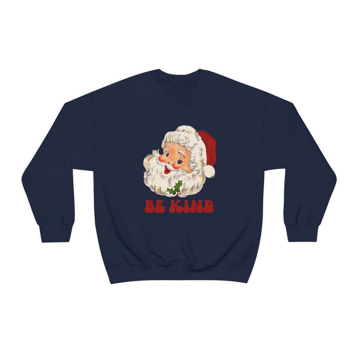 Be Kind Santa Retro Christmas Sweatshirt