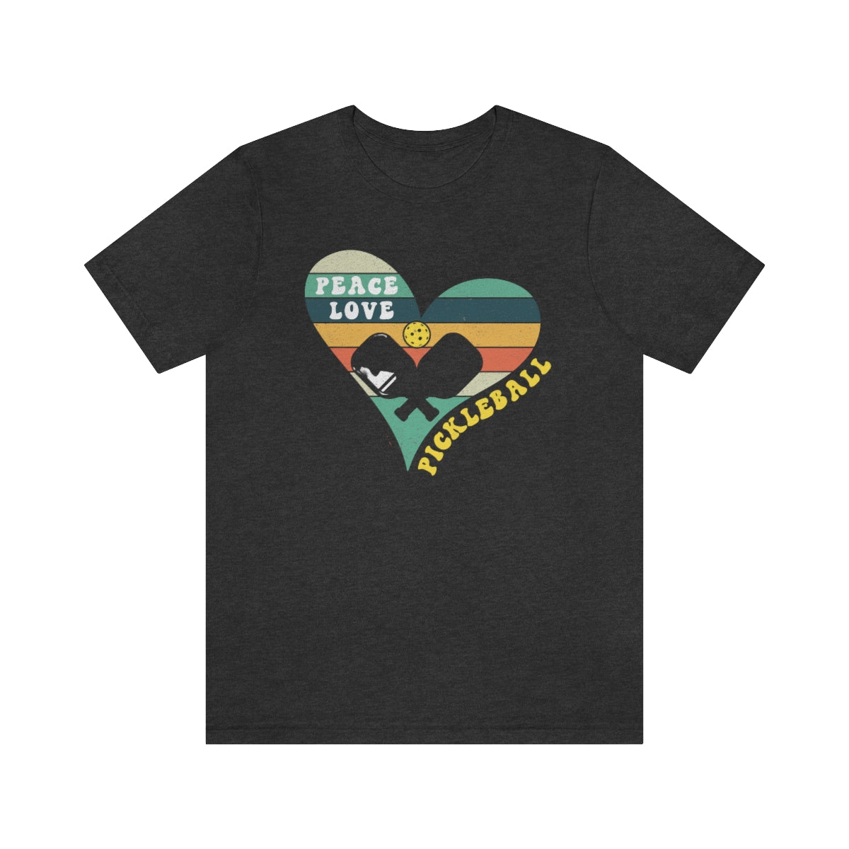 Peace Love Pickleball Retro Sunset Shirt