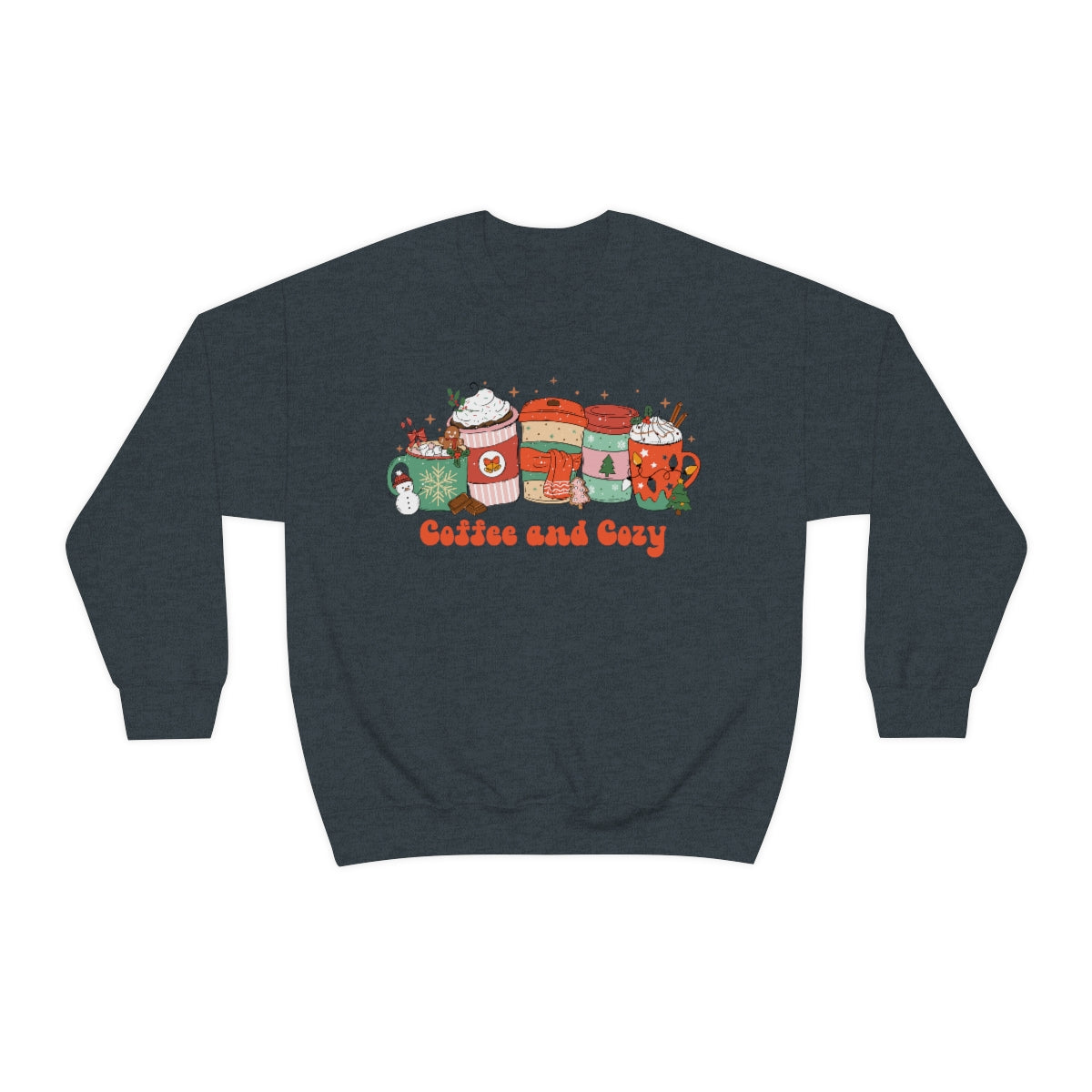 Coffee and Cozy Christmas Latte Unisex Crewneck Sweatshirt