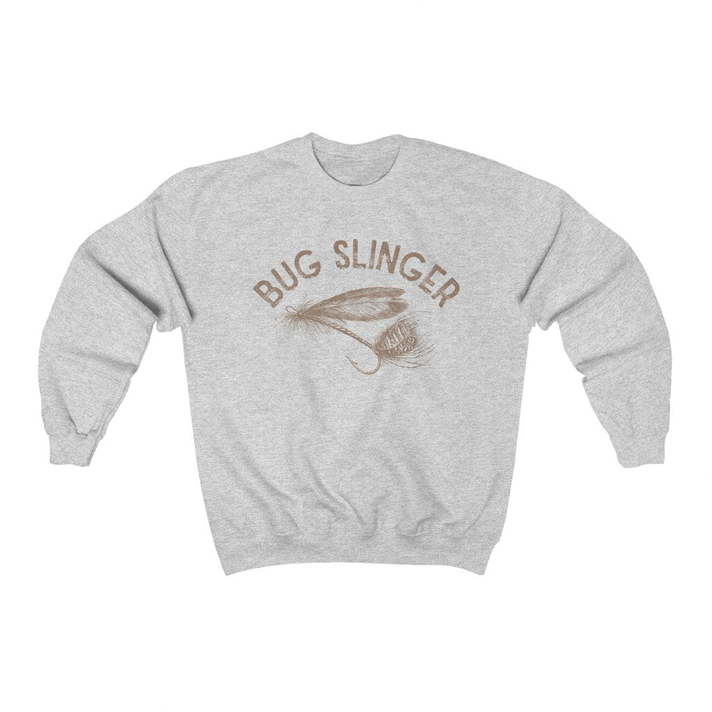 Bug Slinger Fly Fishing Unisex Crewneck Sweatshirt