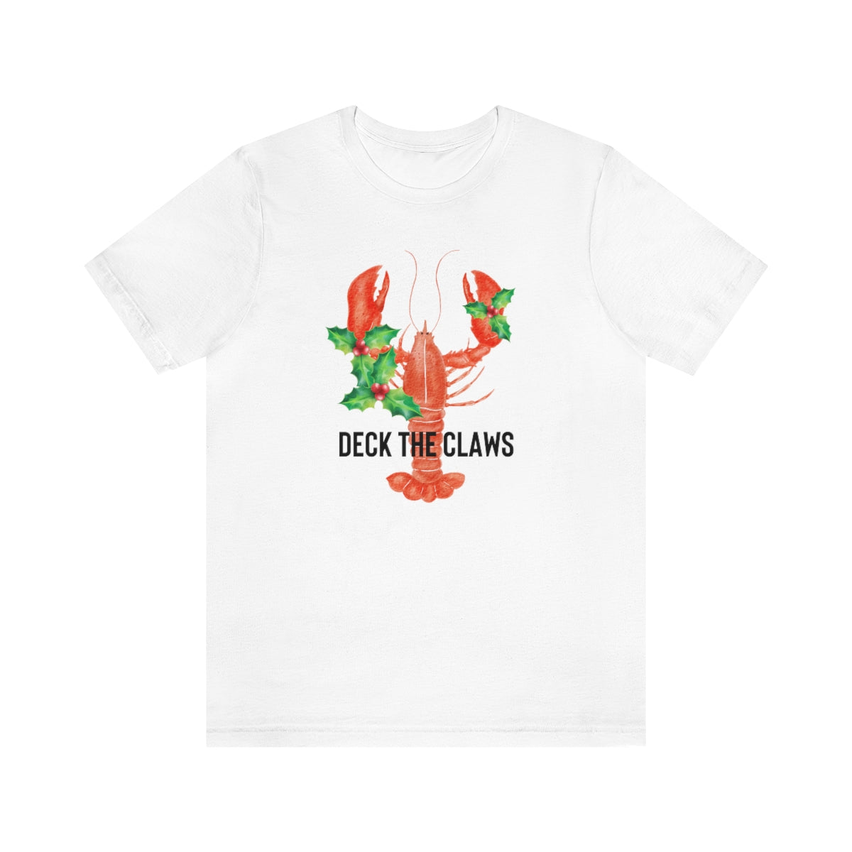 Deck the Claws Lobster Beach Christmas Shirt Unisex Ugly Christmas