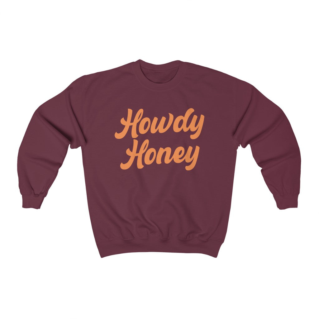 Howdy Honey Retro Crewneck Sweatshirt