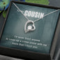 True Crime Junkie Gift for Cousin Heart Pendant Necklace
