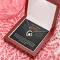 A Biker's Prayer For My Wife, CZ Heart Pendant Necklace JMSO002