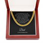 Father of the Groom Gift from Son, Cuban Link Chain Necklace