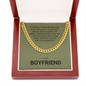 Boyfriend Gift, Cuban Link Chain Necklace