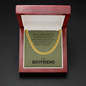 Boyfriend Gift, Cuban Link Chain Necklace