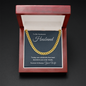 For Him - The Best Decision He Ever Made, Link Chain Necklace