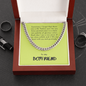 Boyfriend Gift, Cuban Link Chain Necklace