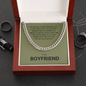 Boyfriend Gift, Cuban Link Chain Necklace