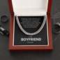 Boyfriend Gift, Cuban Link Chain Necklace