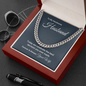 For Him - The Best Decision He Ever Made, Link Chain Necklace