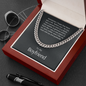 Boyfriend Gift, Cuban Link Chain Necklace
