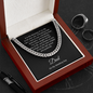 Father of the Groom Gift from Son, Cuban Link Chain Necklace