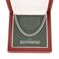 Boyfriend Gift , Cuban Link Chain Necklace