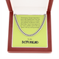 Boyfriend Gift, Cuban Link Chain Necklace