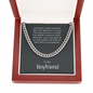 Boyfriend Gift, Cuban Link Chain Necklace