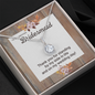 Bridesmaid Thank You Gift, CZ Pendant Necklace