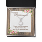 Bridesmaid Thank You Gift, CZ Pendant Necklace