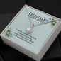 Bridesmaid Proposal Gift, CZ Pendant Necklace