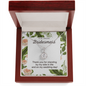 Bridesmaid Thank You Gift, CZ Pendant Necklace