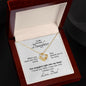 From Dad, They Placed You In My Arms - Love Knot Gift to Daughter