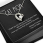 Cat Mom Gift, Forever Love Pendant Necklace