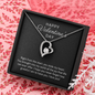 Happy Valentine's Day Gift for Her, Daughter, Girlfriend, Wife, Stepdaughter, Granddaughter, Niece, CZ Heart Pendant Necklace