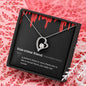 True Crime Friend Gift, Forever Love Pendant Necklace