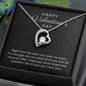 Happy Valentine's Day Gift for Her, Daughter, Girlfriend, Wife, Stepdaughter, Granddaughter, Niece, CZ Heart Pendant Necklace